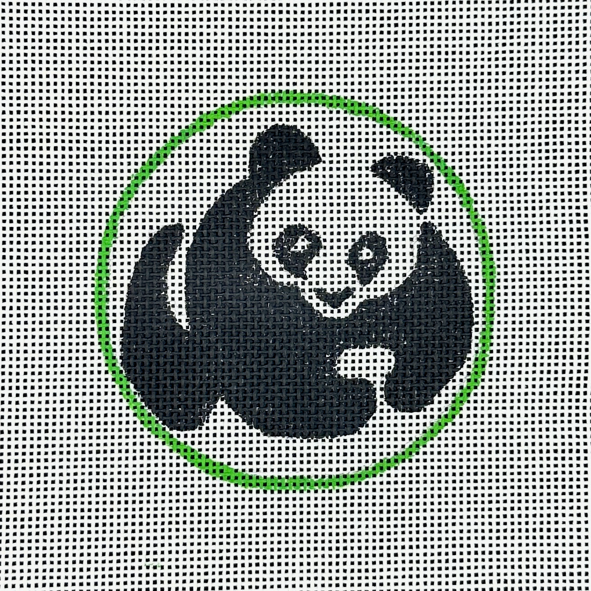 Rittenhouse Needlepoint Designs Panda Round Needlepoint Canvas