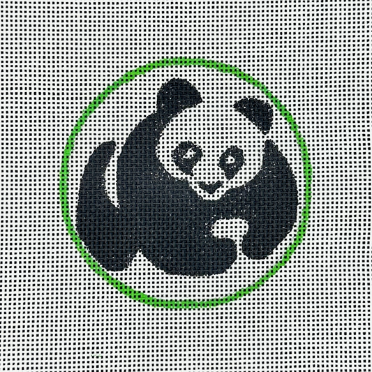 Rittenhouse Needlepoint Designs Panda Round Needlepoint Canvas