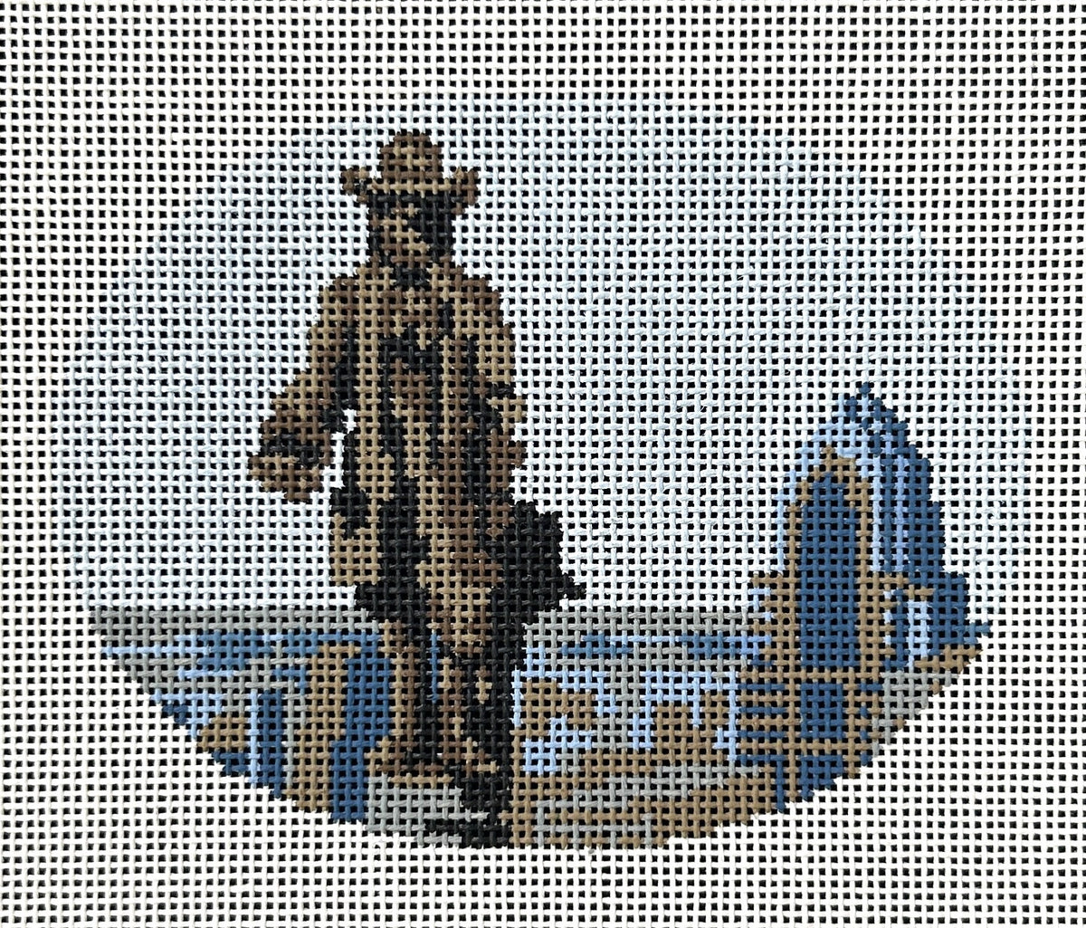 Rittenhouse Needlepoint Philadelphia William Penn Statue Needlepoint Canvas