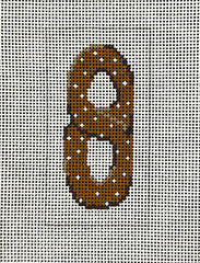 Rittenhouse Needlepoint Philly Pretzel Needlepoint Canvas