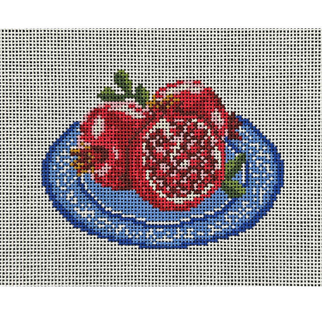 Rittenhouse Needlepoint Rosh Hashanah Pomegranates Needlepoint Canvas