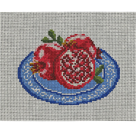 Rittenhouse Needlepoint Rosh Hashanah Pomegranates Needlepoint Canvas