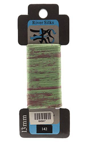 River Silks Ribbon 13mm - 142 Overdyed Forest Fire