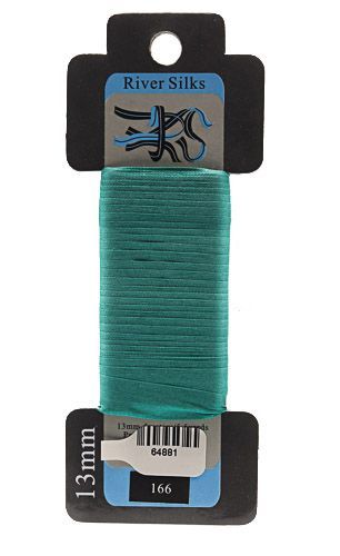 River Silks Ribbon 13mm - 166 Viridis