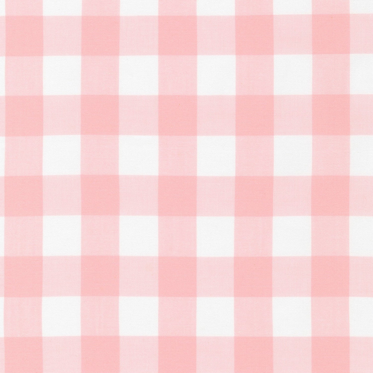 Finishing: Robert Kaufman Carolina 1" Gingham Cotton Fabric in Pink and White