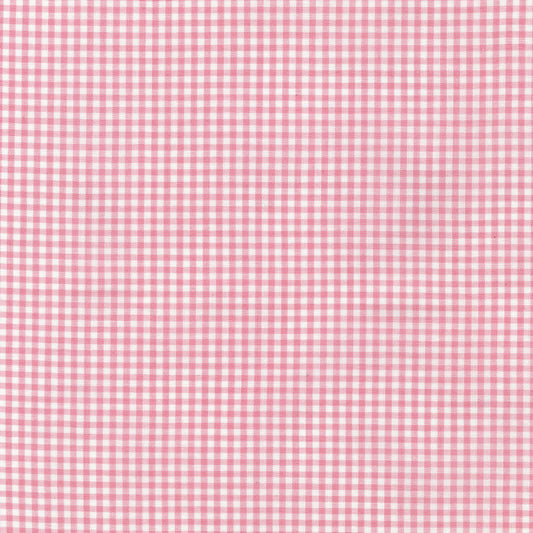 Robert Kaufman Carolina Gingham Cotton Fabric in Pink and White