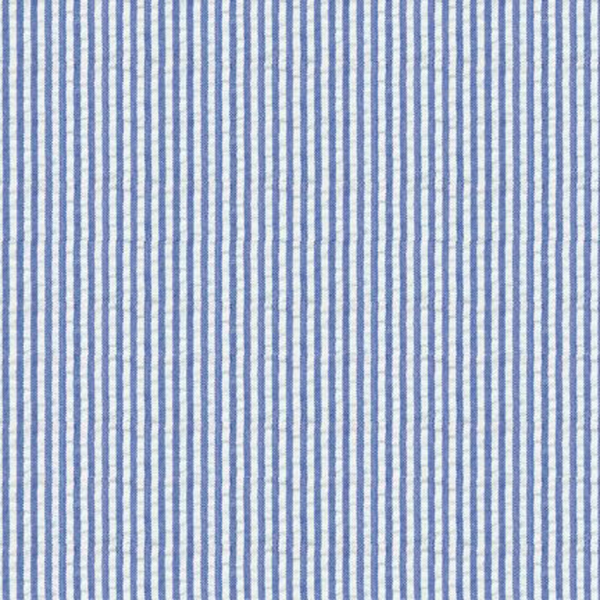 Finishing: Robert Kaufman Seersucker Stripe Fabric in Royal Blue