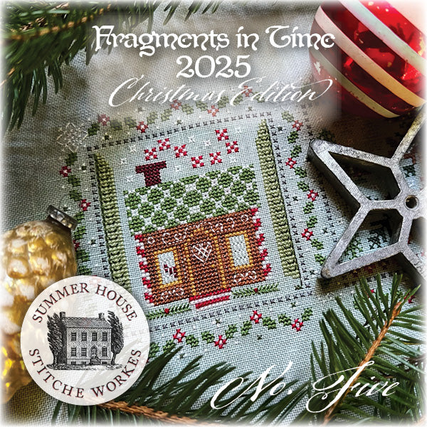 Summer House Stitche Workes Fragments in Time 2025 #5 Jolly Gingerbread House Cross Stitch Pattern