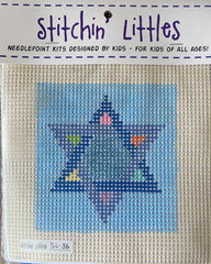 Stitchin Littles David's Star Kids Needlepoint Kit