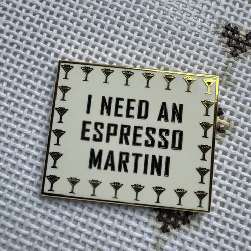 SLS Needlepoint I Need an Espresso Martini Needle Minder