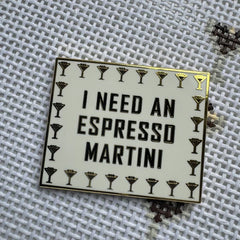SLS Needlepoint I Need an Espresso Martini Needle Minder