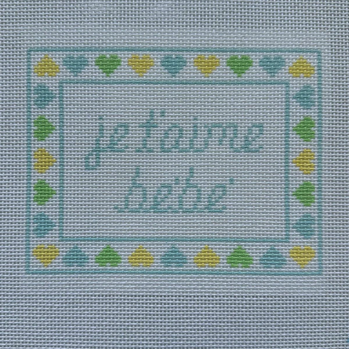 SLS Needlepoint Je T'aime Bebe Needlepoint Canvas