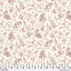 Finishing: Sanderson Country Romance Pillemont Toile Cotton Fabric - Rose