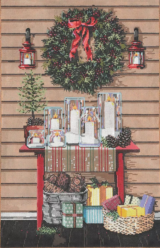 Sandra Gilmore Christmas Glow Needlepoint Canvas