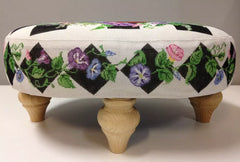 Sandra Gilmore Royal Bouquet Footstool Needlepoint Canvas