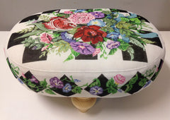 Sandra Gilmore Royal Bouquet Footstool Needlepoint Canvas
