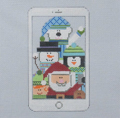 Sew Much Fun Santa Selfie Needlepoint Canvas