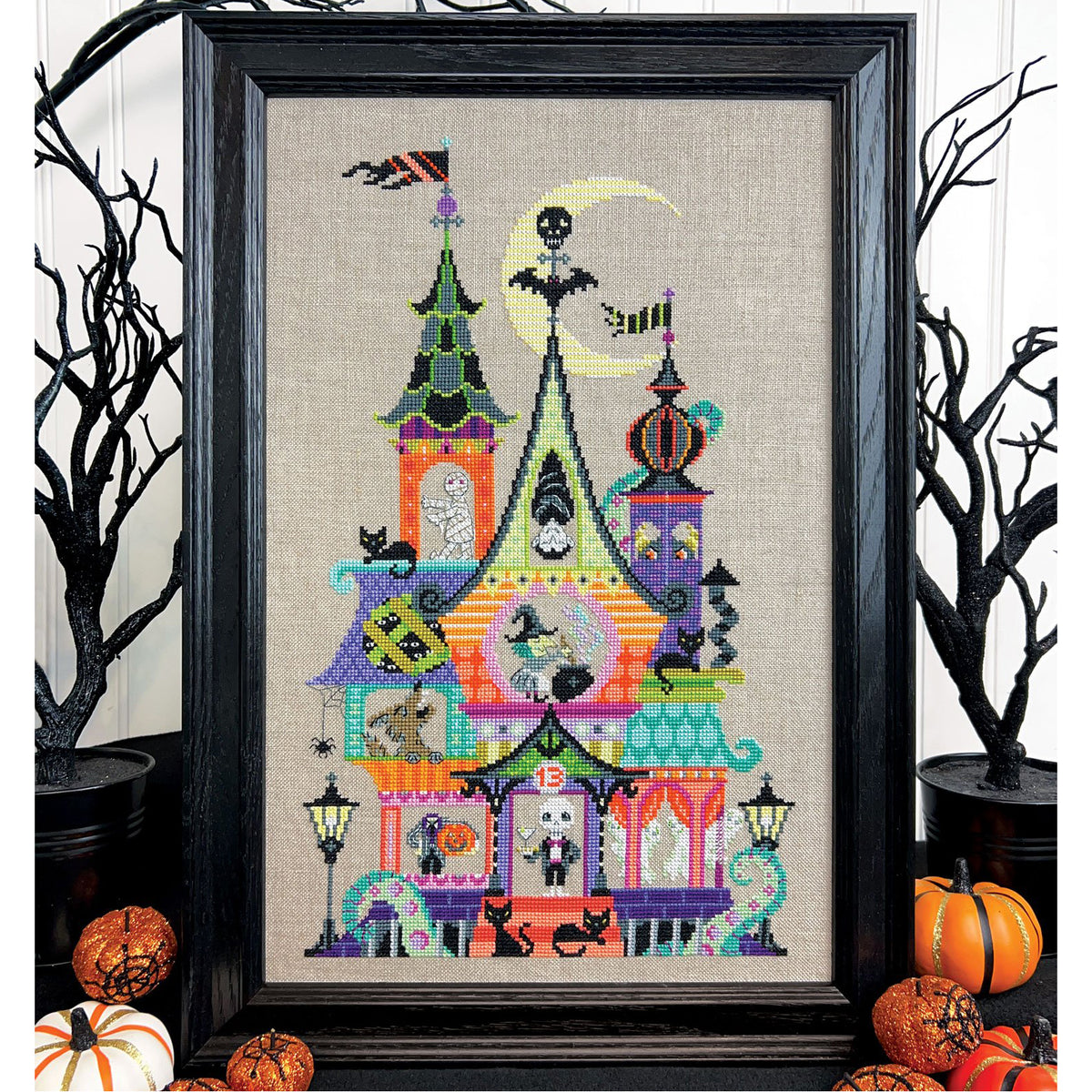 Satsuma Street Monster House Cross Stitch Pattern