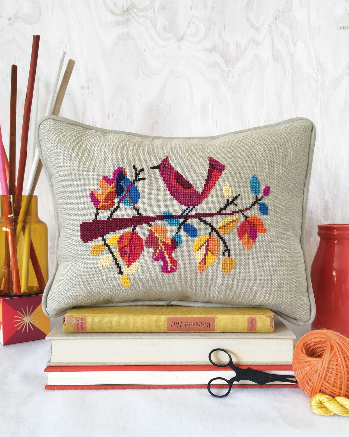 Satsuma Street Autumn Bird Cross Stitch Pattern