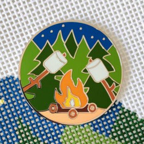 Saturnalia Stitching By the Camp Fire Needle Minder