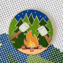 Saturnalia Stitching By the Camp Fire Needle Minder