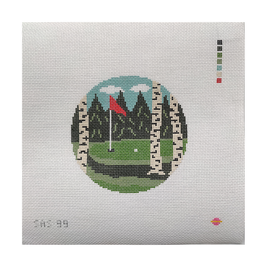 Saturnalia Stitching Perfect Shot Needlepoint Canvas