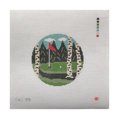 Saturnalia Stitching Perfect Shot Needlepoint Canvas