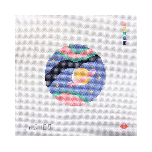 Saturnalia Stitching Starbound Saturn Needlepoint Canvas