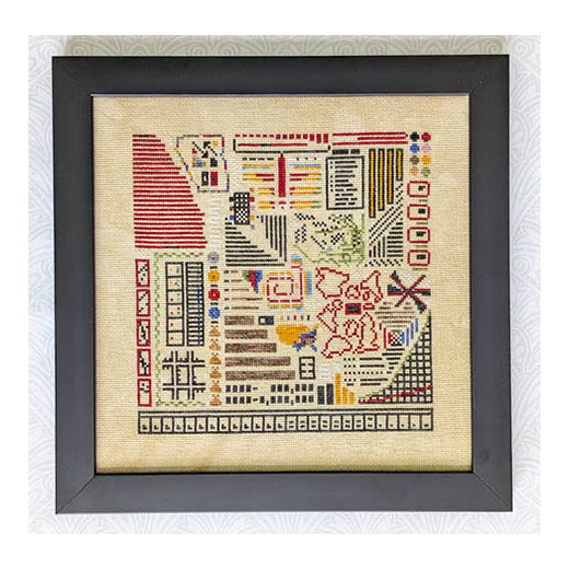 Shaded Stitchery Data Portraits in Paris Deux Cross Stitch Pattern