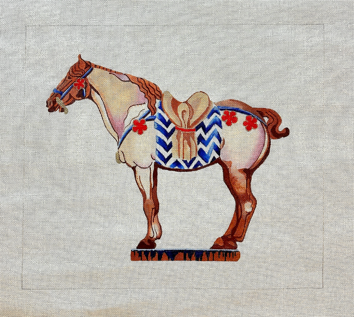 Shorebird Studios Tang Horse Needlepoint Canvas