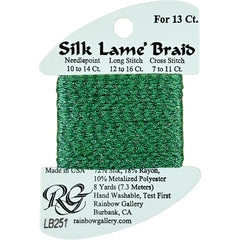 Rainbow Gallery Silk Lame Braid 13 - 251 Peppermint Patty