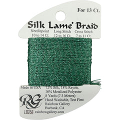 Rainbow Gallery Silk Lame Braid 13 - 256 Desert Sage