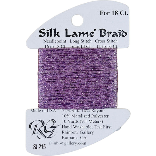 Rainbow Gallery Silk Lame Braid 18 - 215 Soft Amthyst