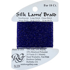 Rainbow Gallery Silk Lame Braid 18 - 229 Plus Purple