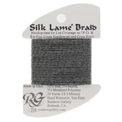 Rainbow Gallery Silk Lame Braid 13 - 224 Shining Armor