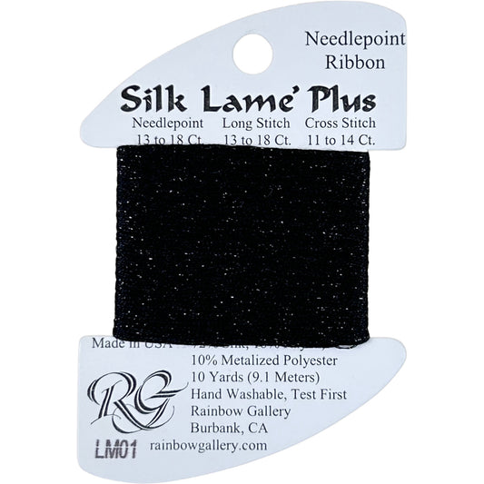 Rainbow Gallery Silk Lame Plus - 01 Black