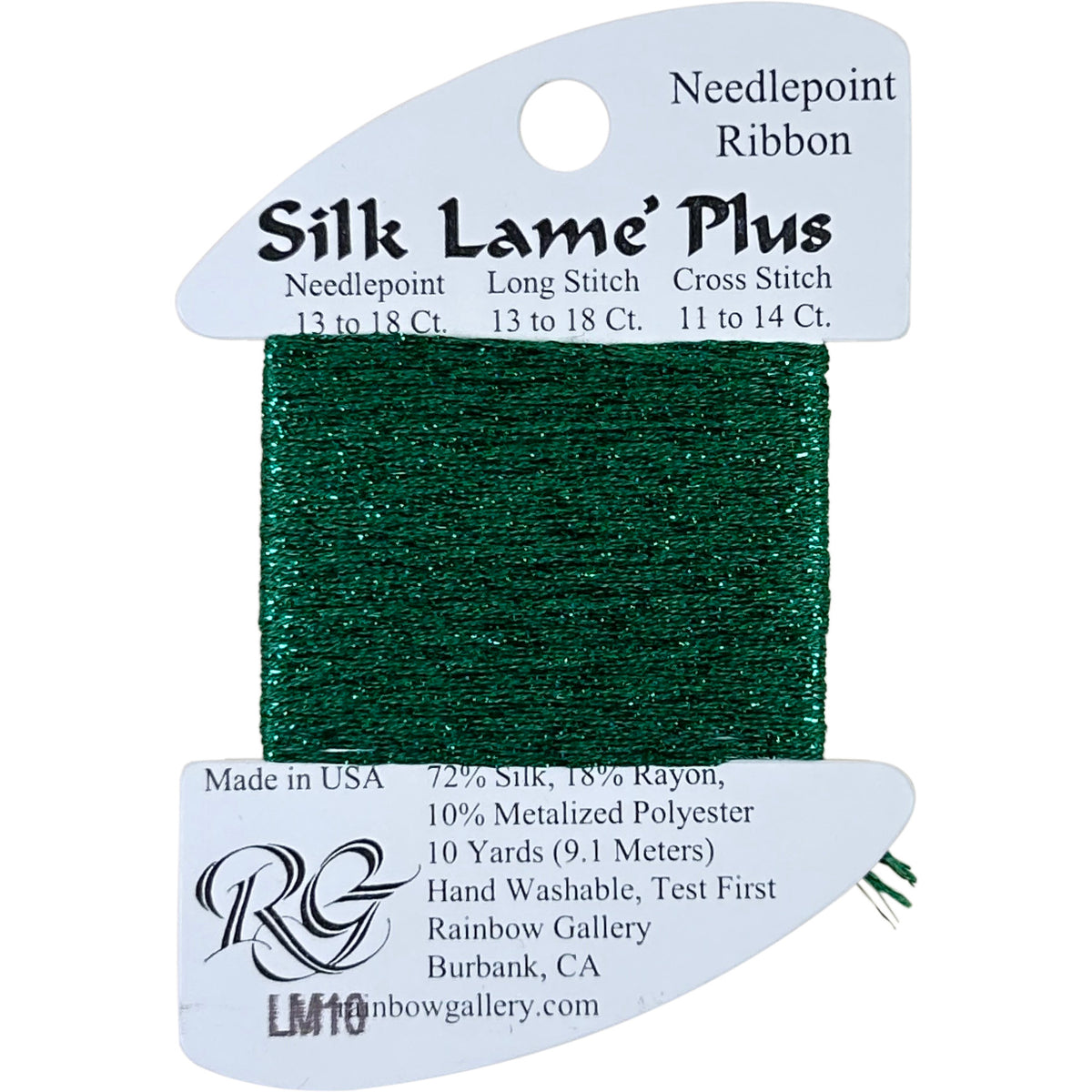 Rainbow Gallery Silk Lame Plus - 10 Green