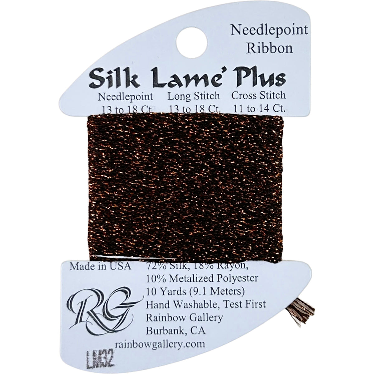 Rainbow Gallery Silk Lame Plus - 32 Coffee