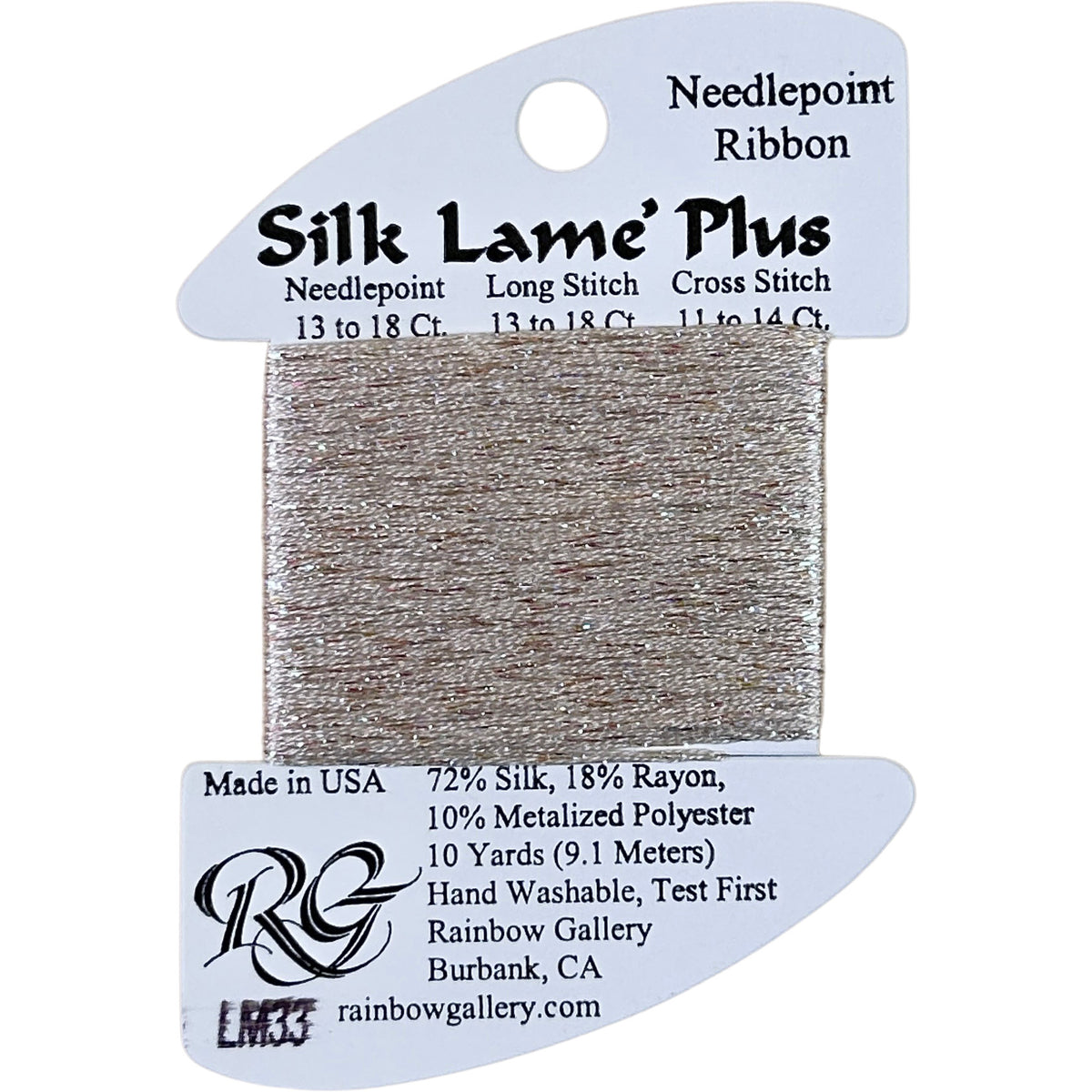 Rainbow Gallery Silk Lame Plus - 33 Eggshell