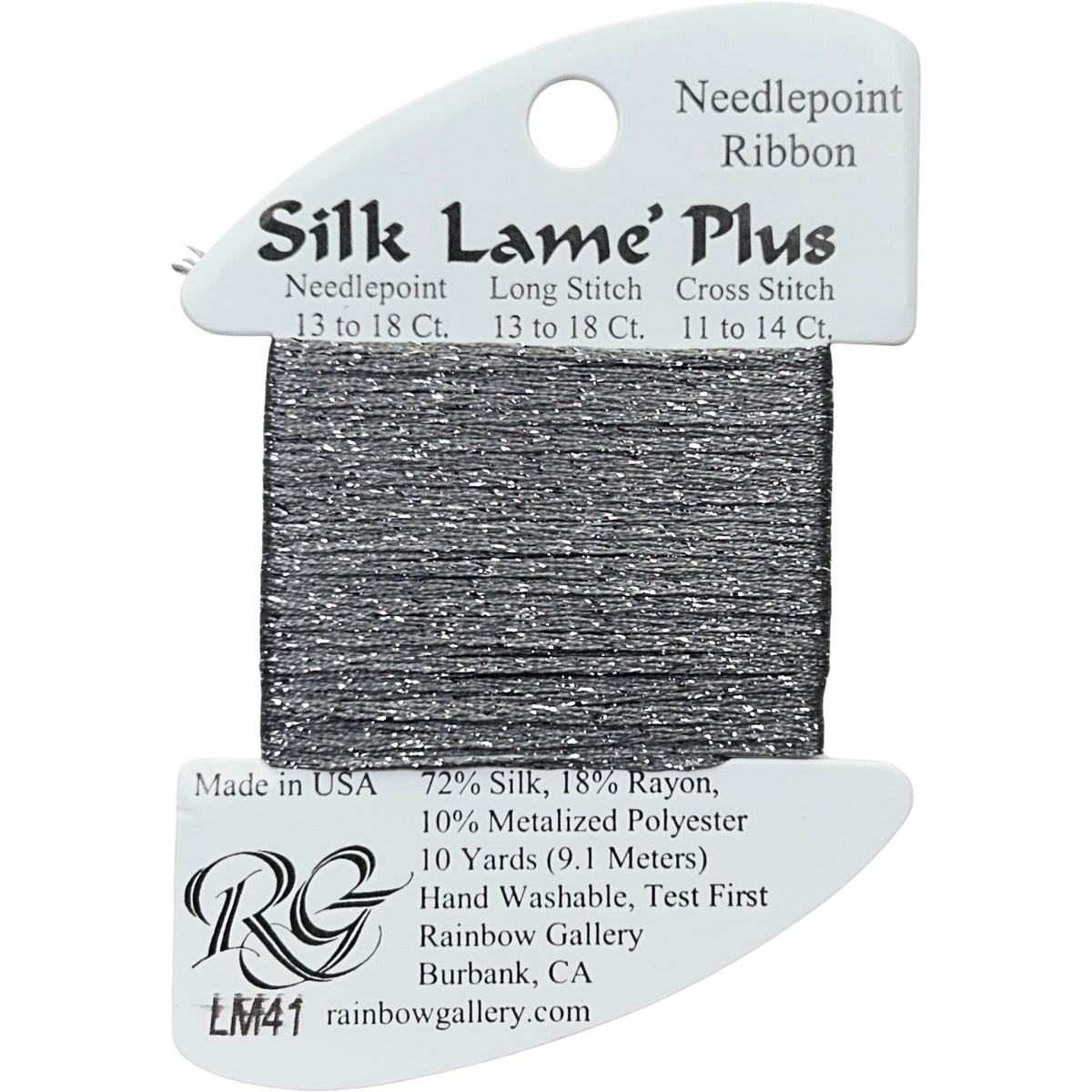 Rainbow Gallery Silk Lame Plus - 41 Pewter