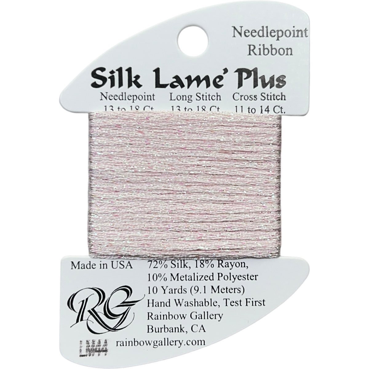 Rainbow Gallery Silk Lame Plus - 44 Lite Shell Pink