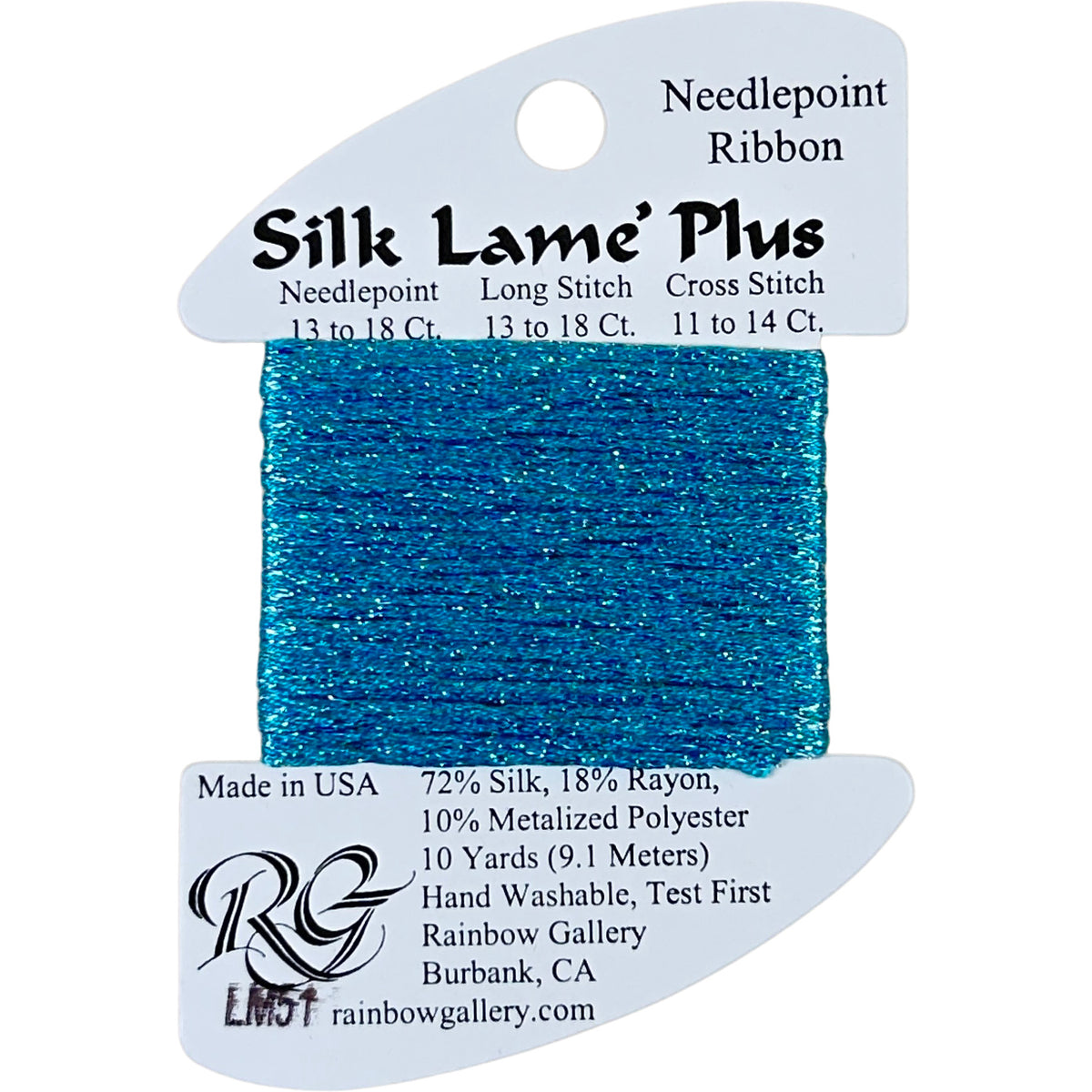 Rainbow Gallery Silk Lame Plus - 51 Turquoise