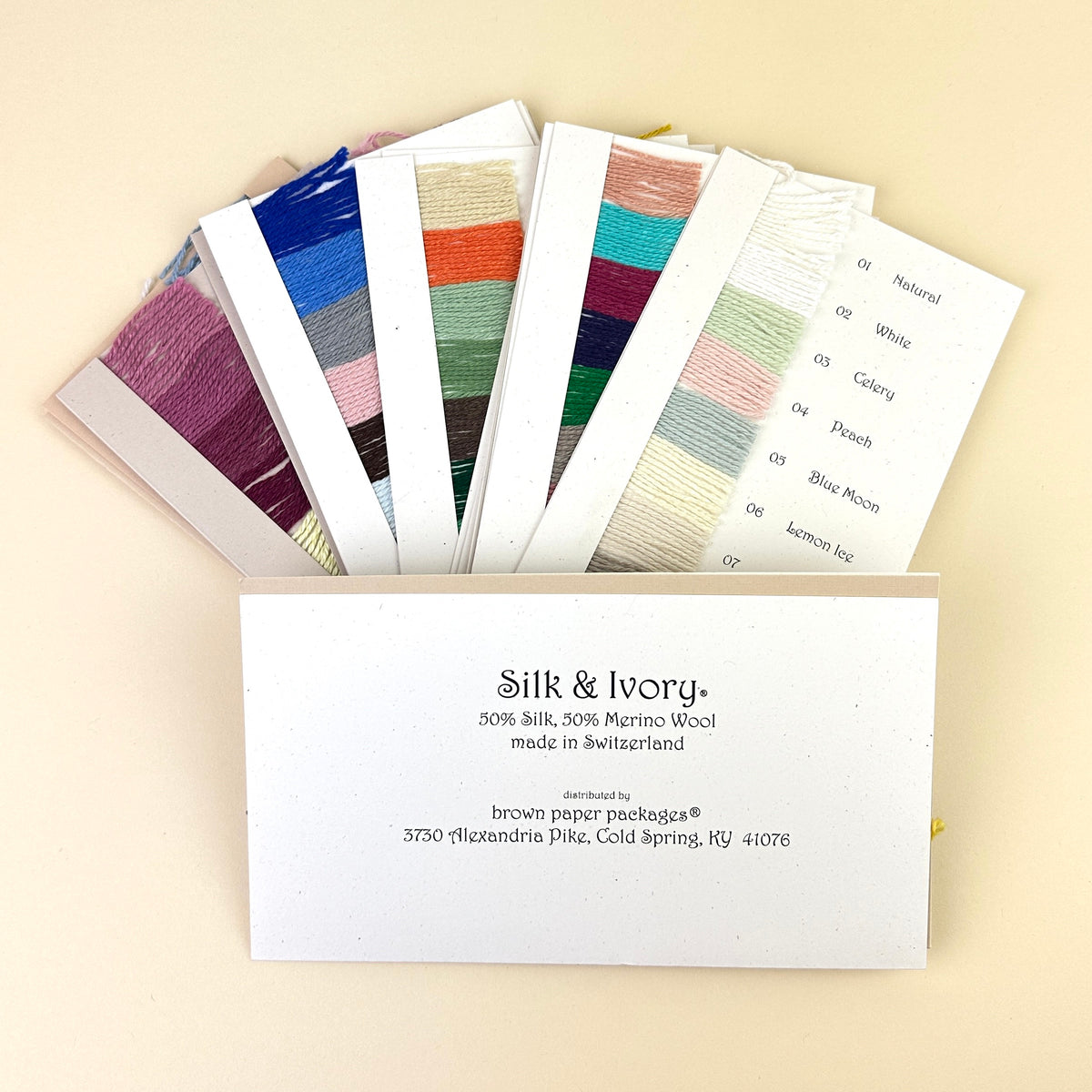 Silk & Ivory Silk Color Card