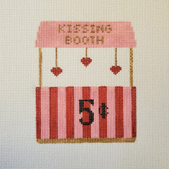 Silver Stitch Needlepoint Kissing Booth Needlepoint Canvas