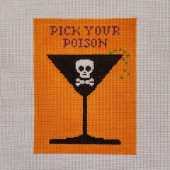 Silver Stitch Needlepoint Pick Your Poison Needlepoint Canvas