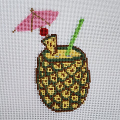 Silver Stitch Needlepoint Pina Colada Needlepoint Canvas