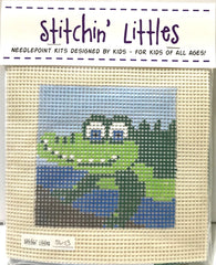 Stitchin Littles Later Gator Kids Needlepoint Kit