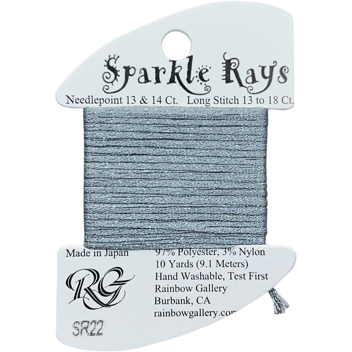 Rainbow Gallery Sparkle Rays - 22 Light Pewter
