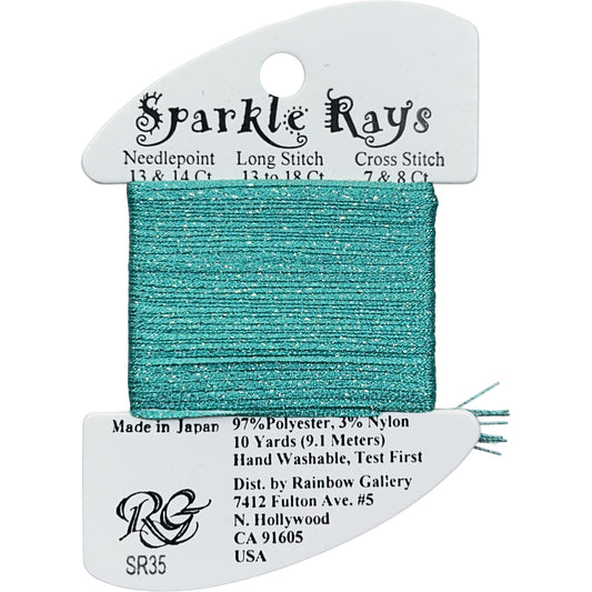 Rainbow Gallery Sparkle Rays - 35 Aqua