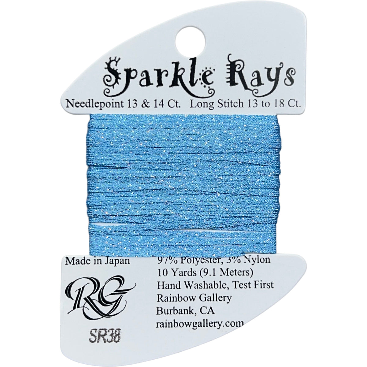 Rainbow Gallery Sparkle Rays - 38 Light Cornflower